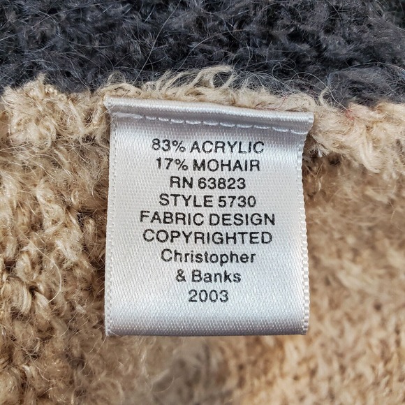 Christopher & Banks Patchwork Vest Sz L Mohair Cottagecore Hand Embroidered - Picture 11 of 14